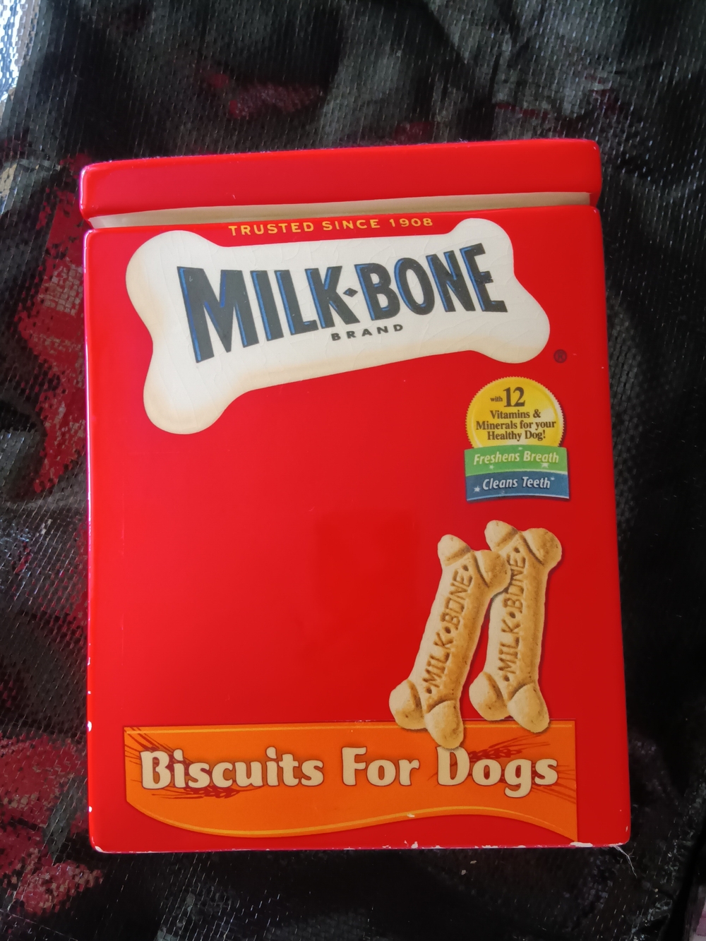 Milk Bone Box Jar